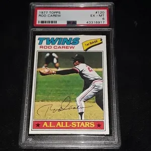 1977 Topps Rode Carew PSA 6