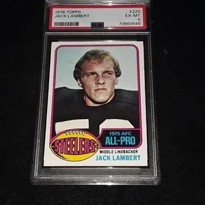 1976 Topps Jack Lambert PSA 6 Rookie Card