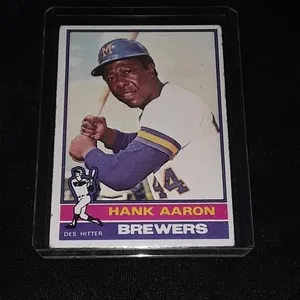 1976 Topps Hank Aaron (Last Card)