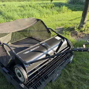RedRock Tow-Behind Lawn Sweeper with Collection Hopper
