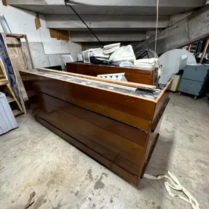 Rolling Wooden Portable Bars with Sinks & Ice Wells