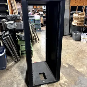 Rolling A/V Equipment Rack Cabinet – Approx. 24" × 24"