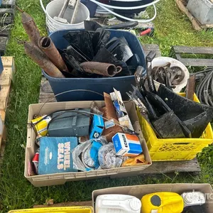 Quantity of Wheel Seals, Caster Wheels, Coil Springs, Auger Blades, Brackets & Assorted Parts
