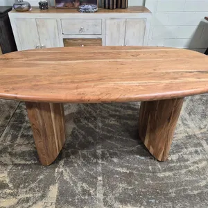 Solid Wood Oval Dining Table
 UNRESERVED