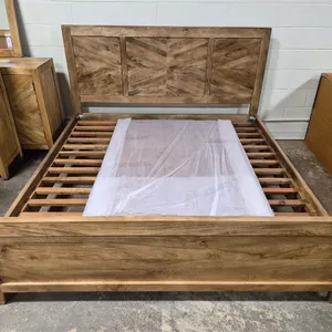 Rustic Wood King Bed Frame
 UNRESERVED