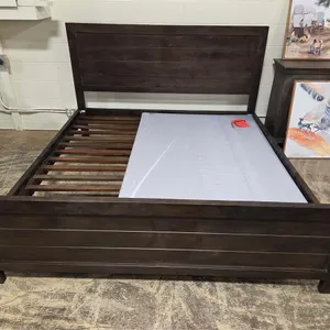 Dark Wood King Bed Frame
 UNRESERVED