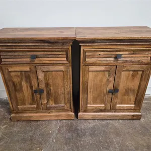 Pair of Wood Storage Cabinets
 UNRESERVED