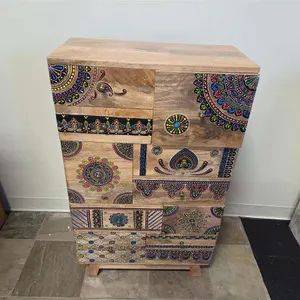 Painted Wooden Chest of Drawers
 UNRESERVED