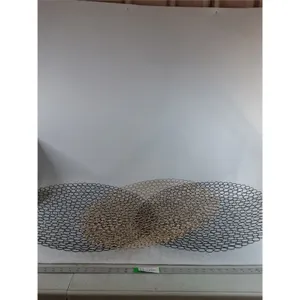 Metallic Gold & Black Vinyl Decorative Piece 24" ( as is,cannot ship)