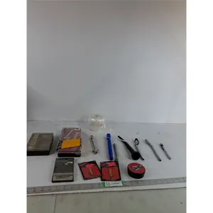 Tire Gauge, Flashlight, Drill Bit Set, Pliers and Wrench set, Misc