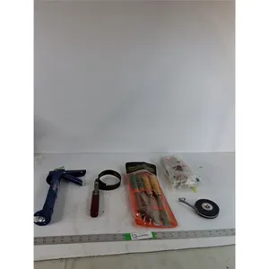 9" Caulking Gun, Chisel Set, Tape Measure, Misc