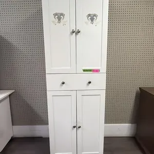 Freestanding 72-inch kitchen pantry-white