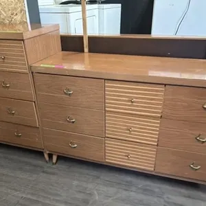 Midf-Century-Modern wooden dresser set