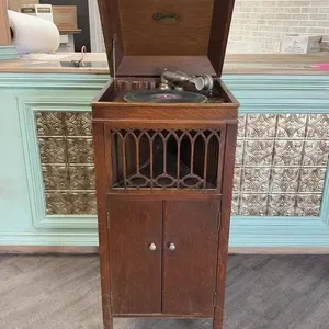 Vintage Brunswick floor-standing wind-up