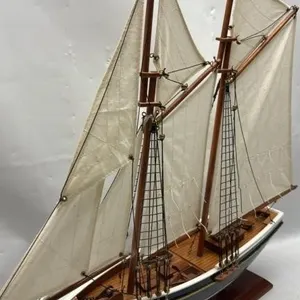 Vintage Wood Bluenose Tall Ships Model 21 inches
