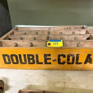 Double cola wood crate