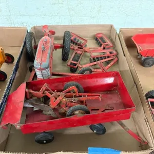 Toy tractor and attachments