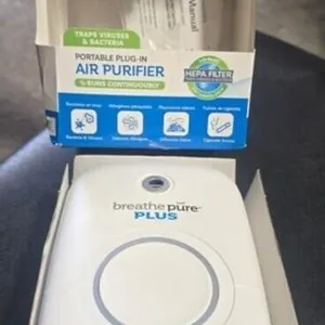 Breathe Pure Plus Portable Plugin Air Purifier wie