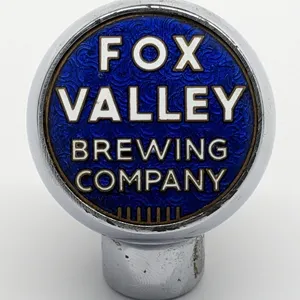BALL TAP KNOB HANDLE FOX VALLEY BREWING COMPANY WISCONSIN (ROBBINS)