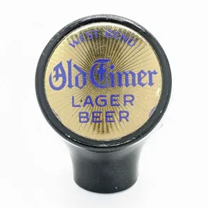 BALL TAP KNOB HANDLE WEST BEND OLD TIMERS LAGER BEER WISCONSIN (BASTIAN BROS)