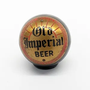 BALL TAP KNOB HANDLE RAHR GREEN BAY BREWING OLD IMPERIAL BEER GREEN BAY WISCONSIN (DAKA-WARE)