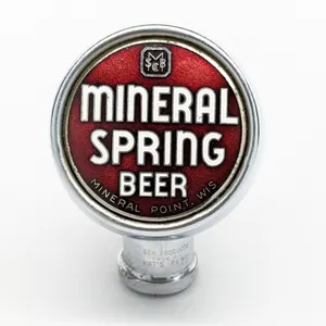 BALL TAP KNOB HANDLE MINERAL SPRING BEER MINERAL POINT WISCONSIN (GEN. PRODUCTS)