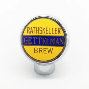 BALL TAP KNOB HANDLE RATHSKELLER BEER GETTELMAN BREW MILWAUKE WISCONSIN (ROBBINS)