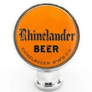 BALL TAP KNOB HANDLE RHINELANDER BEER WISCONSIN