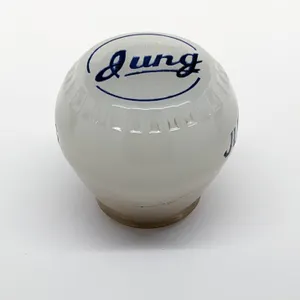 BALL TAP KNOB HANDLE JUNG BEER RANDOM LAKE WISCONSIN (NEWMAN) URANIUM GLASS