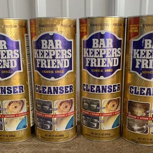 *NEW* 4 Bar Keeper's Friend Powder Cleaner, 21 OZ Each