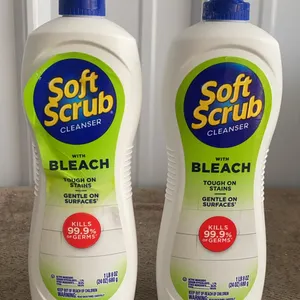 *NEW* 2 Soft Scrub Liquid Cleanser w/ Bleach, 24 OZ Each