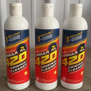 *NEW* 4 Formula 420 Original Cleaners for Glass/Pyrex/Metal/Ceramic/Quartz, 12 OZ Each