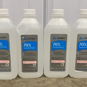 *NEW* 4 Swan 70% Isopropyl Alcohol First Aid Antiseptic, 16 OZ Each - Best By 2/2029