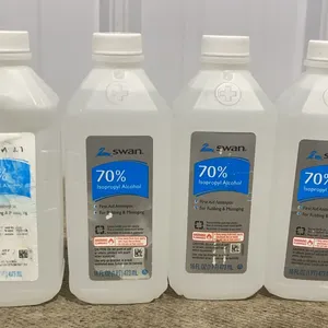 *NEW* 4 Swan 70% Isopropyl Alcohol First Aid Antiseptic, 16 OZ Each - Best By 2/2029