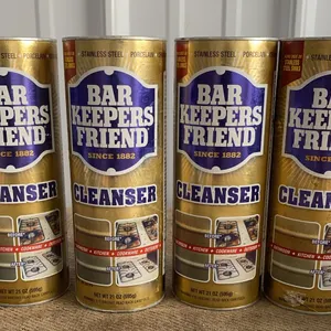 *NEW* 4 Bar Keeper's Friend Powder Cleaner, 21 OZ Each