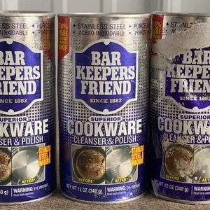 *NEW* 3 Bar Keepers Friend Superior Cookware Cleanser & Polish, 12 OZ Each