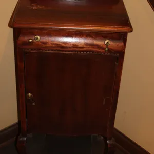 Antique Phonograph & Record Cabinet