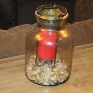 Glass Candle Lantern