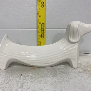 Modern Ceramic Dachshund Wiener Dog Figurine
