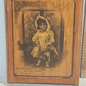Vintage Pet Cigarettes Are The Best Allen & Ginter Manufacturers Richmond, Virginia Wood Wall Decor