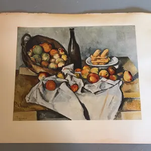 Print of ‘Still Life with Basket of Apples’ by Paul Cezanne, Plate Ten from Art Institute of Chicago