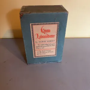 Kristin Lavransdatter Trilogy by Sigrid Undset, Alfred A. Knopf, 1946 Edition