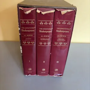 The Annotated Shakespeare by A.L. Rowse, 3-Volume Boxed Set, First Edition, 1978