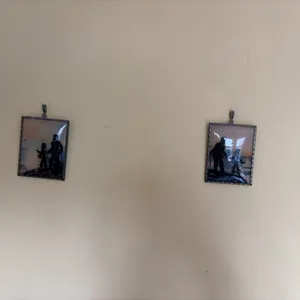 Reverse Painted Silhouettes in Metal Frames