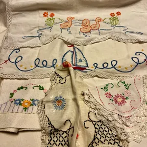 Vintage Linen Lot with Novelty Pieces