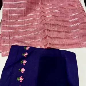 Pink Sheer Valance and Linen Towel