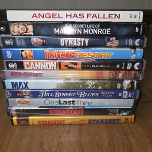 DVD MOVIES HILL STREET BLUES, STAKEOUTS, SECRETS OF MARILYN MONROE