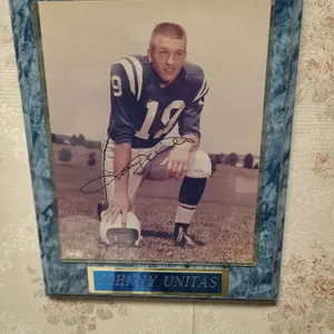 Johnny Unitas autographed picture