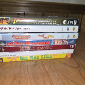 DVD lot indiana jones tarzan schindler's list
