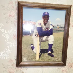 Chicago cubs Erine banks framed photo